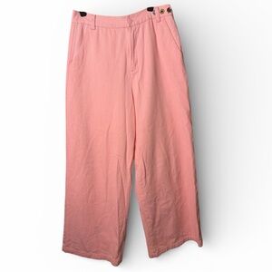 Lazy Oaf Pink Embroidered Straight Leg Pants | Cute Girly
